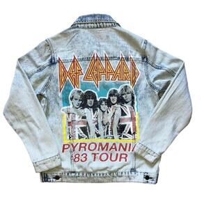 Def Leppard Pyromania Tour 1983 Denim Jacket Small